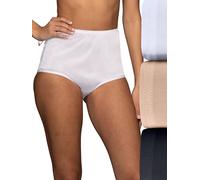 Vanity Fair Women's Perfectly Yours Ravissant Tailored Nylon Brief (Pack of 3) - White, Nude, Black -