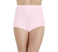 Vanity Fair Women's Perfectly Yours Tailored Cotton Brief Panty 15318, Ballet Pink, X-Large