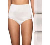 Vanity Fair Women's Perfectly Yours Traditional Nylon Brief Panties, Lace - 3 Pack - Fawn, 8