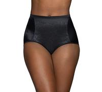 Vanity Fair Women's Smoothing Comfort with Lace Brief Panty 13262, Midnight Black, 6
