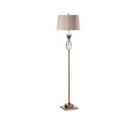 VANITY LIVING 162.5cm Tall Traditional Floor Lamp - Metal Base Standing Corner Lamp with Classic Silk Shade | Elegant Living Room, Bedroom & Hallway Lighting Fixture