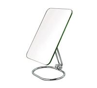 Vanity Mirror 24cm, One Side Folding Square Mirror, Freestanding Bedroom Vanity Mirror, Stainless Steel 360 Degree Swivel, For Dresser, Desk, Bathroom, Bedroom(Size:24cm)
