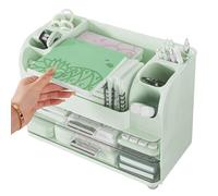 Vanity Organizer Pink Green Bathroom Decorative Storage Rack Storage Toiletry Medicine Makeup Jewelry Dresser Closet Kitchen Dormitory Bedroom, green, Please refer to the description, Please refer to