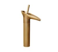 Vanity Single Handle Bathroom faucets Compatible with Sink 1 Hole Antique Brass Waterfall Black Faucet Bathroom,Antique B,Sink Faucet(Antique