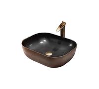 Vanity Sink Balcony Creative Retro Light Luxury Bathroom Sink Indoor and Outdoor Ceramic Above Counter Basin Bathroom Countertop