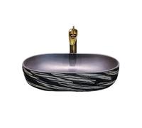 Vanity Sinks Bathroom Washbasin Ceramic Art Basin Household Creative Egg-Shaped Retro Sinks