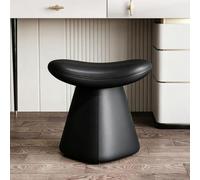 Vanity Stool, Makeup Chair, Modern Dressing Table Seating, Faux Leather | Swivel or fixed seat, small desk stool, compact vanity seating for bathroom, saddle cushion