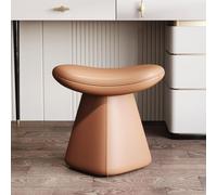 Vanity Stool, Makeup Chair, Modern Dressing Table Seating, Faux Leather | Swivel or fixed seat, small desk stool, compact vanity seating for bathroom, saddle cushion
