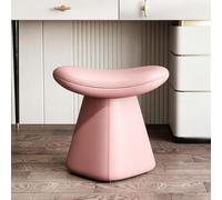 Vanity Stool, Makeup Chair, Modern Dressing Table Seating, Faux Leather | Swivel or fixed seat, small desk stool, compact vanity seating for bathroom, saddle cushion