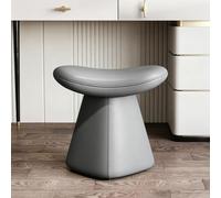 Vanity Stool, Makeup Chair, Modern Dressing Table Seating, Faux Leather | Swivel or fixed seat, small desk stool, compact vanity seating for bathroom, saddle cushion