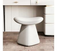 Vanity Stool, Makeup Chair, Modern Dressing Table Seating, Faux Leather | Swivel or fixed seat, small desk stool, compact vanity seating for bathroom, saddle cushion