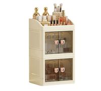 Vanity Table Stand Skincare - Stackable Makeup Storage Organizer, 3tier Room Corner Storage, Style Perfume Holder, Elegant Home Decor Classy, Portable Desk Decor, Organized and Beautifully Displayed