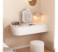 Vanity Table to the Wall for Bedroom, Floating Vanity Desk with Drawers, Wall Dressing Table, Wall Mounted Nightstand, Simple Vanity Storage Cabinet, floating desk for wall, Floating Bedside Table(R 8