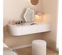 Vanity Table to the Wall for Bedroom, Floating Vanity Desk with Drawers, Wall Dressing Table, Wall Mounted Nightstand, Simple Vanity Storage Cabinet, floating desk for wall, Floating Bedside Table(R 1