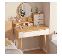 Vanity Table with Mirror Elegant Makeup Desk for Bedroom Waterproof & Easy to Clean Sturdy & Durable Wooden Design Perfect for Beauty Essentials and Organization