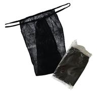 Vanity UK Black Disposable Gstrings 50 Pack for Waxing and Tanning