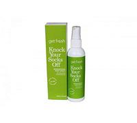 Vanity UK Knock Your Socks Off Deodorizing Foot Spray Fresh Lavender Cucumber Scent Unisex 4 Fluid Ounces Smelly Feet Spray