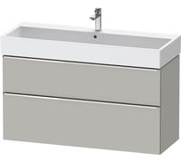 Vanity Unit Built-In Basin Duravit D-Neo 2 drawers, chrome handles for Lav. Vero Air 1184mm Concrete Grey Matt DE4375010070000