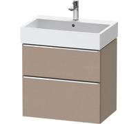 Vanity Unit Built-In Basin Duravit D-Neo 2 drawers, chrome handles for Lav. Vero Air 684mm Linen Matt DE4372010750000