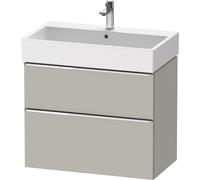 Vanity Unit Built-In Basin Duravit D-Neo 2 drawers, chrome handles for Lav. Vero Air 784mm Concrete Grey Matt DE4373010070000