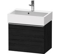 Vanity Unit Built-In Basin Duravit D-Neo Compact drawer, stainless steel handle, for Lav. Vero Air 584mm Black Mat Oak DE4229070160000