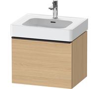 Vanity Unit Built-In Basin Duravit D-Neo drawer, black diamond handle, for Lav. Soleil 584mm Natural Oak Matt DE42760BD300000