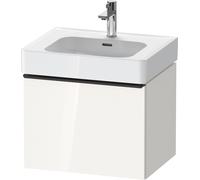 Vanity Unit Built-In Basin Duravit D-Neo drawer, black diamond handle, for Lav. Soleil 584mm White high gloss DE42760BD220000