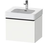 Vanity Unit Built-In Basin Duravit D-Neo drawer, black diamond handle, for Lav. Soleil 584mm White Matt DE42760BD180000