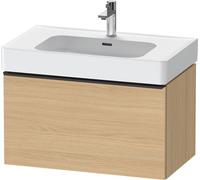 Vanity Unit Built-In Basin Duravit D-Neo drawer, black diamond handle, for Lav. Soleil 784mm Natural Oak Matt DE42770BD300000