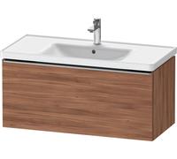 Vanity Unit Built-In Basin Duravit D-Neo drawer, stainless steel handle, for Lav. D-Neo 984mm Natural Walnut DE4256070790000