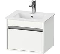 Vanity Unit Built-In Basin Duravit Ketho 1 drawer silver handle 500x410x412mm White Matt KT640401818