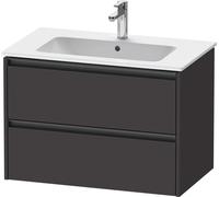 Vanity Unit Built-In Basin Duravit Ketho.2 2 drawers, anthracite handles, for ME washbasin 810x550x480mm Graphite Super Mat K25263080800000