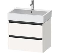 Vanity Unit Built-In Basin Duravit Ketho.2 2 drawers, anthracite handles, for Vero Air washbasin 684x549x460mm Super Mat White K25276084840000