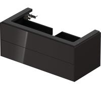 Vanity Unit Built-In Basin Duravit White Tulip 2 drawers 984x410mm Graphite Hogh Gloss WT43420H1H1
