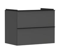 Vanity Unit Built-In Basin Hansgrohe Xelu Q 2 drawers 780x475x605mm Matt Diamond Grey/Black Mat
