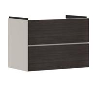 Vanity Unit Built-In Basin Hansgrohe Xevolos E 2 drawers 780x475x555mm White Sand Beige/Dark Oak