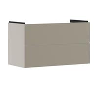 Vanity Unit Built-In Basin Hansgrohe Xevolos E 2 drawers 980x475x555mm White Sand Beige/Bronze