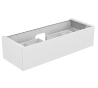Vanity Unit Built-In Basin Keuco Edition 11 1 drawer, Central washbasin 1400x350x535mm Light Oak-Tree