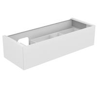 Vanity Unit Built-In Basin Keuco Edition 11 1 drawer, With light, Basin on the left 1400x350x535mm Tabac Oak