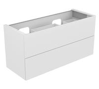 Vanity Unit Built-In Basin Keuco Edition 11 2 drawers, Double washbasin 1400x700x535mm Structured Truffle