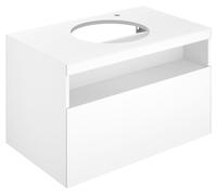 Vanity Unit Built-In Basin Keuco Stageline 1 drawer, hole on right, 800x550x490mm White Matt
