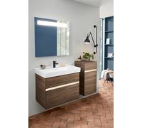 Vanity Unit Built-In Basin Villeroy and Boch Collaro 2 drawers, LED 754mm Arizona Oak