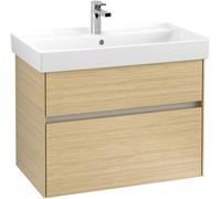 Vanity Unit Built-In Basin Villeroy and Boch Collaro 2 drawers, LED 754mm Nordic Oak