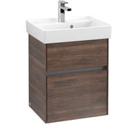 Vanity Unit Built-In Basin Villeroy and Boch Collaro For hand wash basin, 2 drawers, LED 460mm Arizona Oak