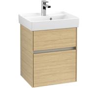 Vanity Unit Built-In Basin Villeroy and Boch Collaro For hand wash basin, 2 drawers, LED 460mm Nordic Oak