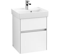 Vanity Unit Built-In Basin Villeroy and Boch Collaro For hand wash basin, 2 drawers, LED 460mm White Matt