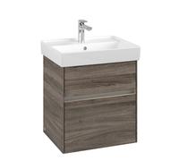 Vanity Unit Built-In Basin Villeroy and Boch Collaro For hand wash basin, 2 drawers, LED 510mm Stone Oak