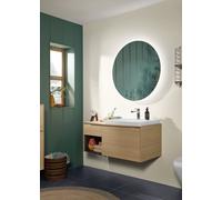 Vanity Unit Built-In Basin Villeroy and Boch Subway 3.0 right 492x1001x423mm Nordic Oak/Glossy Aluminium