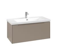 Vanity Unit Built-In Basin Villeroy and Boch Subway 3.0 with lighting, 1 drawer 462x973x432mm Taupe/Monochrome