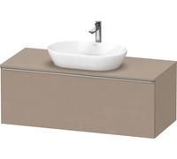 Vanity Unit For Countertop Basin Duravit D-Neo drawer, stainless steel handle 1200mm Linen Matt DE4949070750000